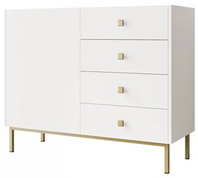 Komód Probazzo 1D4SZ (fehér + arany) . 1103667