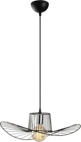 Tel 6721 fekete vas függőlámpa, Ø49 cm