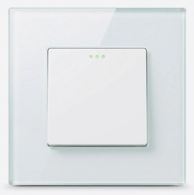 Lépcsőkapcsoló kapcsoló szimpla fehér, Luuna kerettel