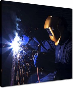 Vászonkép 40x40 Hegesztő hegesztő fém