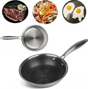 Hagyományos Acél Serpenyő Vendéglátás Méhsejt 22 cm Edenberg 7622