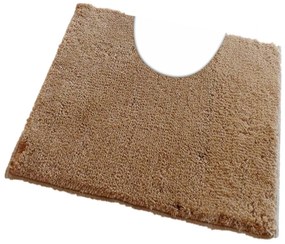 Fürdőszoba-szőnyeg COTTON Drapp - Drapp / 50 x 50 cm WC kagyló elé, kivágással