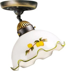 Kolarz 731.10.116 - NONNA felületre szerelhető csillár 1xE27/75W/230V, Ø 20 cm, citrommintás