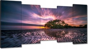 Festmények 150x80 Gyönyörű lila tájkép