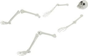 vidaXL Halloween Csontváz Fehér 45,5 x 13 cm Műanyag