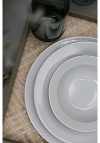 18 darabos fehér porcelán étkészlet