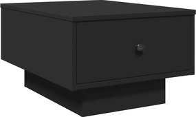 vidaXL fekete szerelt fa dohányzóasztal 60 x 45 x 31 cm