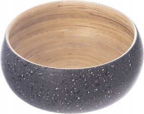 Bambusz tál fa gyümölcskosár konyhai dekorációs 14cm