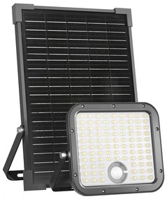LED kültéri napelemes reflektor szenzorral LED/30W/6,4V IP65 3000/4000K