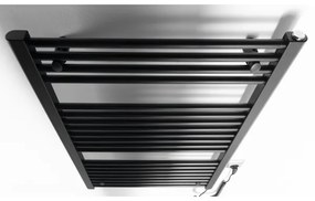 Aqualine - Fürdőszobai elektromos radiátor DIRECT-E 400W/230V 96 cm matt fekete