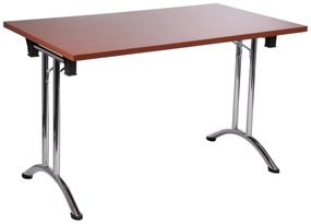 ALB-SC-922-59CH összecsukható asztal krómozott íves lábbal (160 cm)