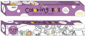 Színező tekercs, öntapadó, 31x355 cm, STICK N, vidám falu (SN29006)