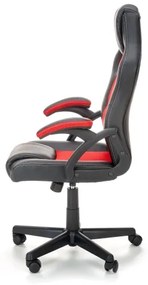 KENU irodai szék, fekete/piros