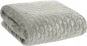 Ágytakaró 170x210 Dimon ezüst sötét geometrikus velúr