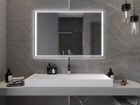 Mexen Zusa megvilágított fürdőszobai tükör 120 x 80 cm, LED 6000K, páramentes - 9808-120-080-611-00
