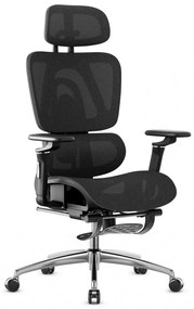 Premium Ergonomikus irodai szék kényelmes irodai szék expert 7.9, Állítható magasság, lábtámasz, Fekete