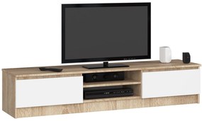 TV asztal Katalina (szonoma tölgy + fehér). Akció -15%. 1069117