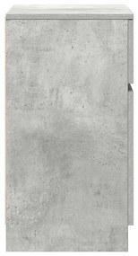 betonszürke szerelt fa éjjeliszekrény 39x35x65 cm
