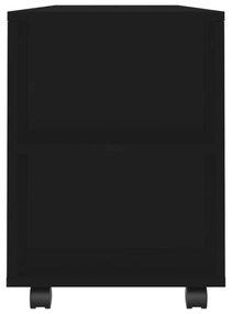 fekete szerelt fa TV-szekrény 102x34,5x43 cm