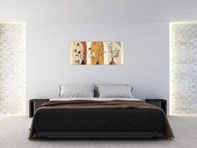 Kép - Vázák boltívekben (120x50 cm)