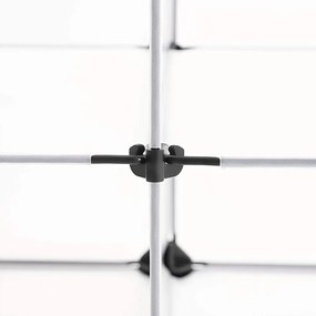 Cipőtároló doboz 9 db moduláris tárolódoboz, fehér 123x31x93cm