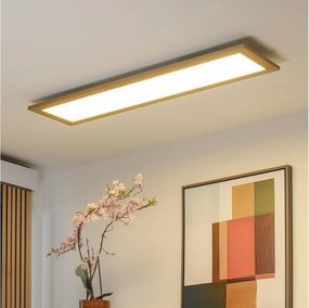 Brilagi - dimmelhető LED lámpatest SLIMFRAME WOOD LED/58W/230V 124x34 cm + távirányító
