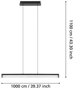 Eglo 900895 - LED dimmelhető csillár zsinóron CARDITO LED/36W/230V