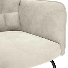 krémszínű bársony hintaszék