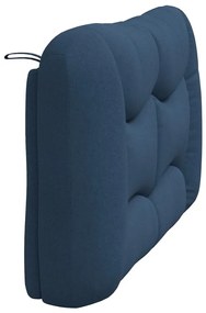 kék szövet fejtámla párna 120 cm