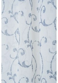 Fehér-kék átlátszó függöny 300x260 cm Fiesta – Mendola Fabrics