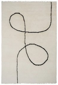 Astral Spiral szőnyeg, fekete, 170x240cm