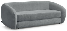 Sötétszürke zsenília kinyitható kanapé 228 cm Neyo – Bobochic Paris