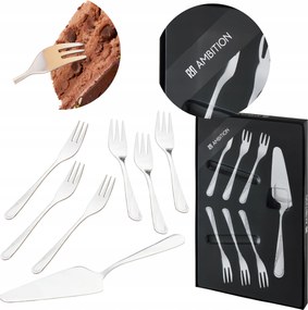 Tésztavilla Spatula Desszert Szett Ambition 6 Személyes Villával