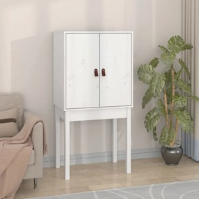 fehér tömör fenyőfa magasszekrény 60 x 40 x 120 cm