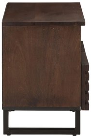 barna tömör mangófa TV-szekrény 70 x 34 x 46 cm
