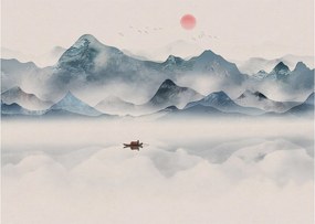 Kép - Kék-hegyi völgy (üvegen) (70x50 cm)