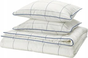 Ikea paplanhuzat és 2 párnahuzat Bredvecklare fehér kockás 200x200/50x60cm