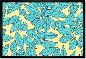 Poszter keretben 60x40 Türkiz levelek Türkiz