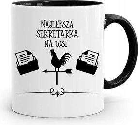 Bögre Fekete Ajándék Titkárnőnek Legjobb nyomott mintával