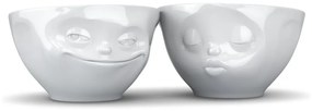 2 db-os fehér 'szerelmes' porcelán tálkaszett, 200 ml - 58products