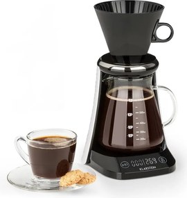 Klarstein Craft Coffee, kávéfőző, 600 ml, mérleg, időzítő, tartozék szűrővel, fekete/fehér
