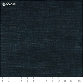 Sötétkék kárpitozott ágyneműtartós franciaágy ágyráccsal 180x200 cm Jade – Bobochic Paris