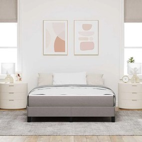 Boxrugós ágy matracmal Tópszínű 140 x 200 cm szövet