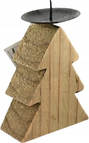 Fából készült gyertyatartó karácsonyfa