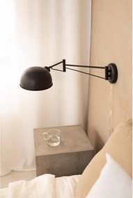 Fekete fali lámpa Portland – Markslöjd