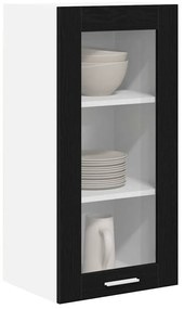 Függő szekrény Riga 2 pcs Fekete tölgy 40 x 31 x 80 cm Faanyag