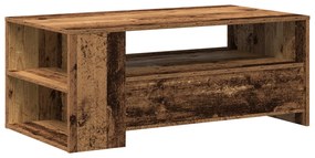Kávézóasztal Öreg Fa 102x55x43,5 cm Mérnöki Fa