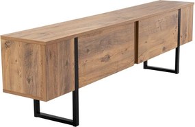 Natúr színű TV-állvány borovi fenyő dekorral 180x50x29,5 cm Serenity – Kalune Design