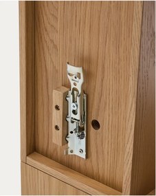 Natúr színű moduláris polcrendszer tölgyfa dekorral 80x80x25 cm Ina – Kave Home