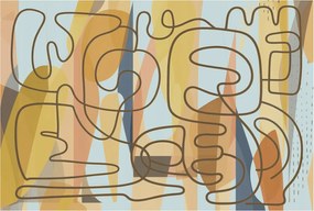 Fotótapéta Flizelin Fali szett Absztrakt formák 104x70 Ragasztó